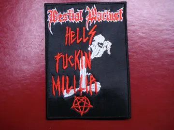 BESTIAL WARLUST…  Embroidered Patch  (black metal)   Australia   3512