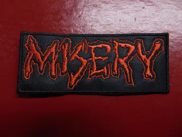 MISERY  Embroidered Patch  (crust punk)  U.K   2211