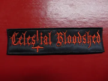 CELESTIAL BLOODSHED  Embroidered Patch  (black metal)  Norway  4149