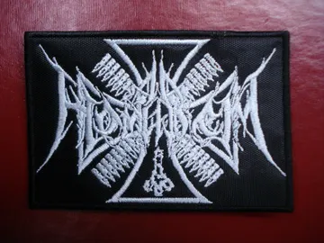 AD HOMINEM…  Embroidered Patch  (black metal)   France   3521