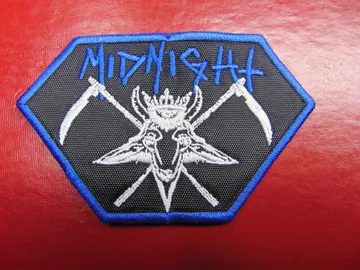 MIDNIGHT…  Embroidered Patch  (black n roll)  U.S.A   2741