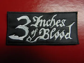 3 INCHES OF BLOOD   Embroidered Patch  (heavy  metal)   Canada   1464