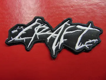 CRAFT…  Embroidered Patch  (black metal)   Sweden   376