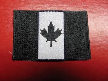 BLACK CANADA FLAG …(metal nation)  Canada   2252