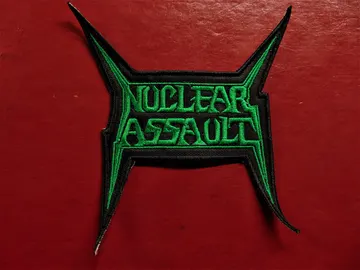 NUCLEAR ASSAULT….   Embroidered Patch   (thrash metal)  U.S.A.   787