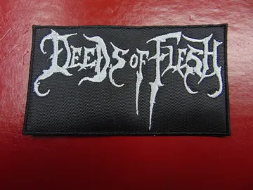 DEEDS OF FLESH… Embroidered Patch  (death metal)    U.S.A   488