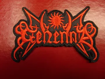 GEHENNA…  Embroidered Patch  (black metal)   Norway   1672