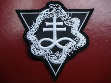 LEVIATHAN CROSS…   Embroidered Patch   (Black Metal)   U.S.A   499*