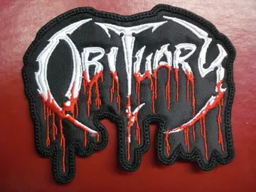 OBITUARY…  Embroidered Patch  (death metal)    U.S.A   415**