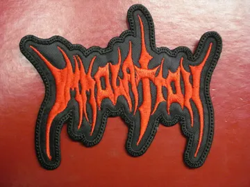 IMMOLATION…  Embroidered Patch  (black death)   U.S.A   2071**