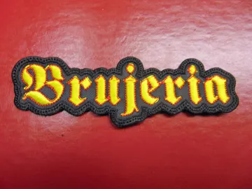BRUJERIA…   Embroidered Patch  (brutal death)    Mexico   2148*