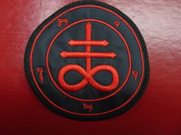 LEVIATHAN CROSS…  Embroidered Patch  (black metal)   419**