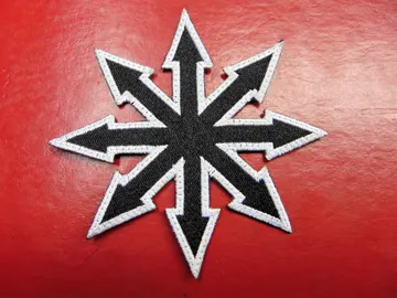 CHAOS  Embroidered Patch  (black metal)   U.S.A   301*