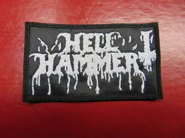 HELLHAMMER…   Embroidered Patch  (black metal)   Switzerland   1356*