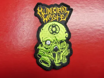 MUNICIPAL WASTE…  Embroidered Patch  (thrash metal)    U.S.A   2112**