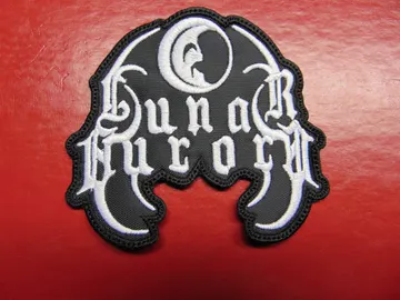 LUNAR AURORA…  Embroidered Patch  (atmospheric black)  Germany   109*
