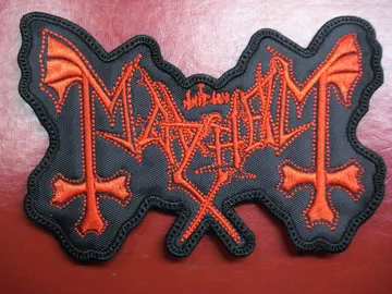 MAYHEM…  Embroidered Patch  (black metal)    Norway   935**