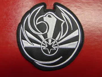 AZDG  Embroidered Patch  (black death & grind)   2245**