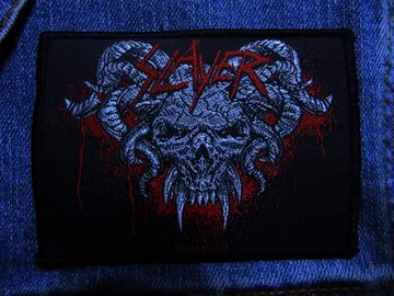 SLAYER…  Official Woven Patch  (thrash metal)    U.S.A   (1568)