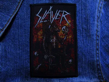 SLAYER…  Official Woven Patch  (thrash metal)    U.S.A   (696)
