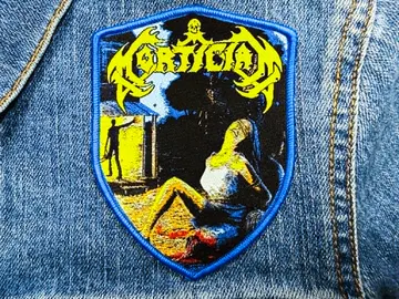 MORTICIAN…  Woven Patch  (brutal death)    U.S.A   (4086)
