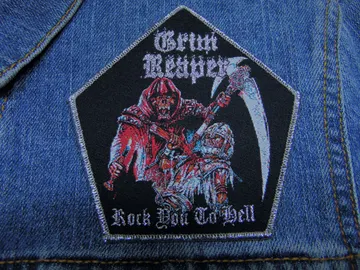 GRIM REAPER…  Woven Patch  (nwobhm)    U.K   (2168)