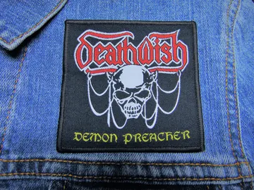 DEATHWISH…  Woven Patch   (thrash metal)   U.K.   (6661)
