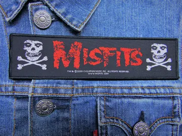 MISFITS…  Official Woven Patch  (punk rock)    U.S.A   (705)