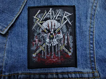 SLAYER…  Official Woven Patch  (thrash metal)    U.S.A   (3909)