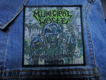 MUNICIPAL WASTE…  Official Woven Patch  (crossover)    U.S.A   (RAZA19)