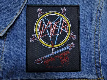 SLAYER…  Official Woven Patch  (thrash metal)    U.S.A   (2227)