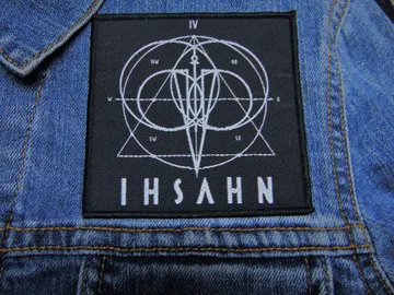 IHSAHN  Official Woven Patch  (progressive black)   (1456)