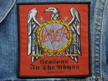 SLAYER…  Official Woven Patch  (thrash metal)    U.S.A   (256)