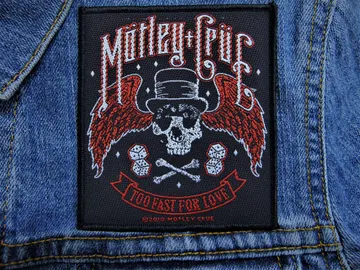 MOTLEY CRUE…  Official Woven Patch  (hard rock)    U.S.A   (1418)