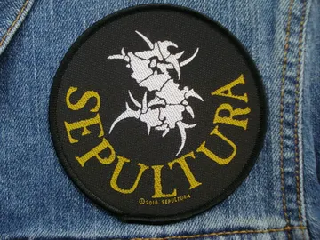 SEPULTURA…  Official Woven Patch  (death thrash)    Brazil   (161)