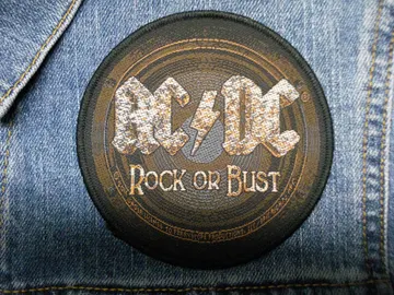 AC/DC Official Woven Patch  (hard rock)   (1989)