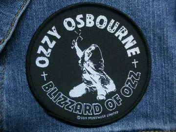 OZZY OSBOURNE…  Official Woven Patch  (heavy metal)    U.K   (2914)