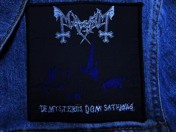 MAYHEM…  Official Woven Patch  (black metal)    Norway   (607)