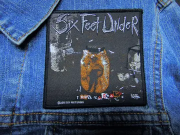 SIX FEET UNDER… Official Woven Patch  (death metal)    U.S.A   (2904)