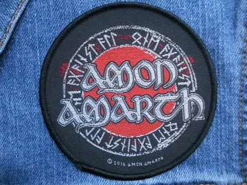 AMON AMARTH…  Official Woven Patch  (viking metal)    Sweden   (008)