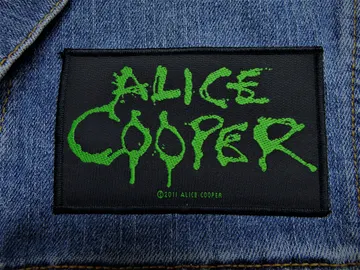 ALICE COOPER…   Official Woven Patch  (classic rock)   U.S.A   (RAZA007)
