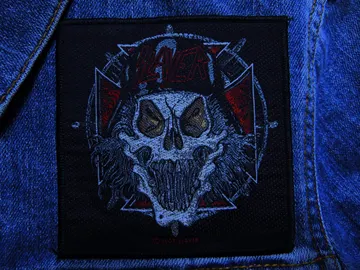 SLAYER…  Official Woven Patch  (thrash metal)     U.S.A   (1567)