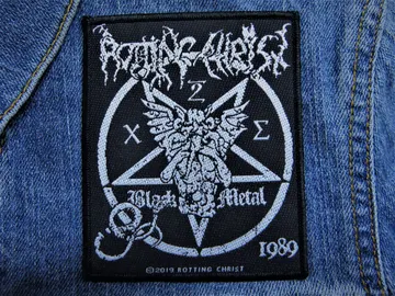 ROTTING CHRIST…  Official Woven Patch  (gothic black)    Greece   (4103)