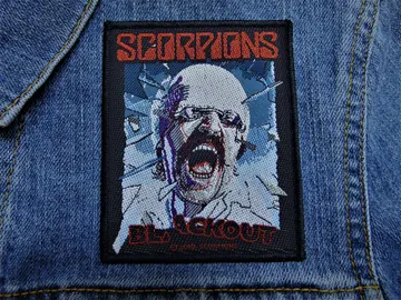 SCORPIONS…   Official Woven Patch  (heavy rock)    Germany   (RAZA21)