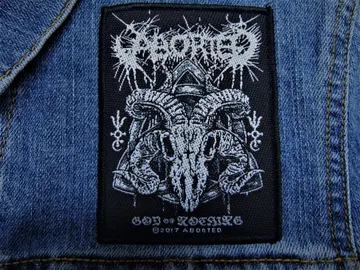 ABORTED…  Official Woven Patch (slam gore)   Belgium   (1950)