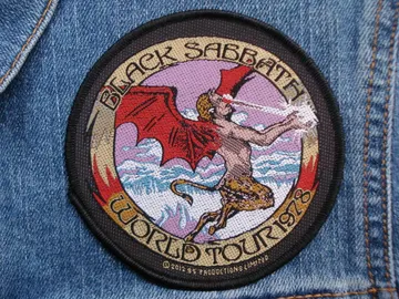 BLACK SABBATH…  Official Woven Patch  (nwobhm)    U.K   (1746)