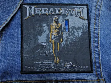 MEGADETH…  Official Woven Patch  (thrash metal)   U.S.A   (3932)