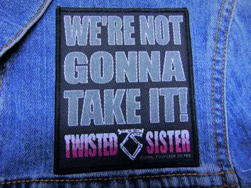 TWISTED SISTER…  Official Woven Patch  (heavy metal)    U.S.A   (1647)