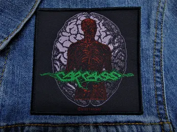CARCASS…  Official Woven Patch  (death grind)    U.K   (2643)