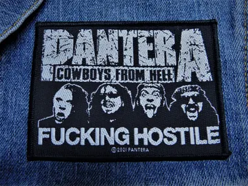 PANTERA…  Woven Official Patch  (groove metal)    U.S.A   (2365)